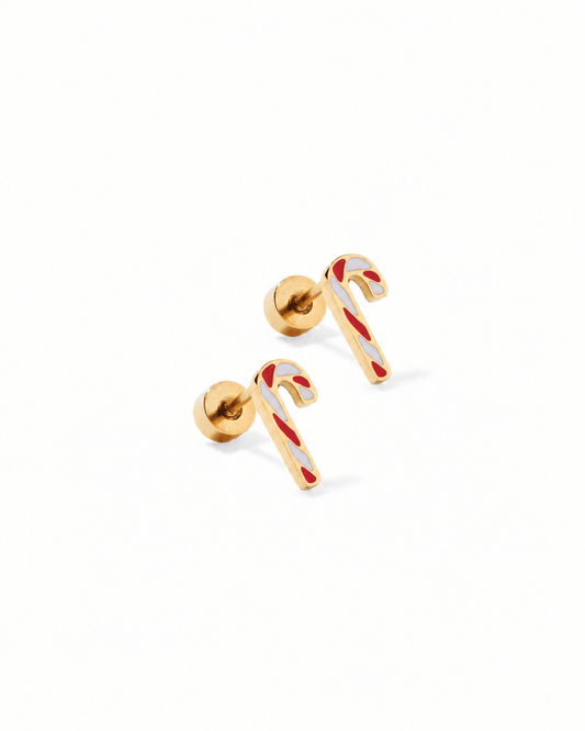 Screwback Stud Earrings - Peppermint Twist - LINNY CO WholesaleStuds