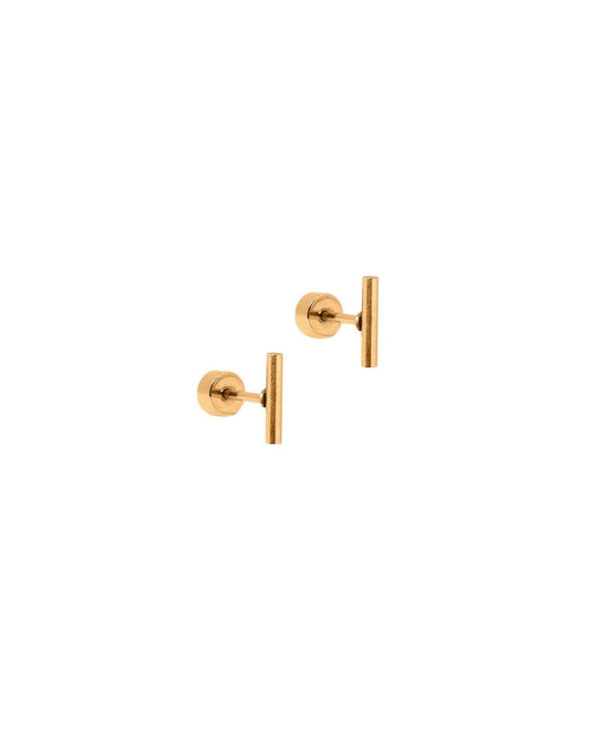Screwback Stud Earrings - Perry Gold - LINNY CO Wholesale