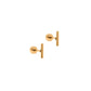 Screwback Stud Earrings - Perry Gold - LINNY CO Wholesale