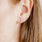 Screwback Stud Earrings - Perry Silver - LINNY CO Wholesale
