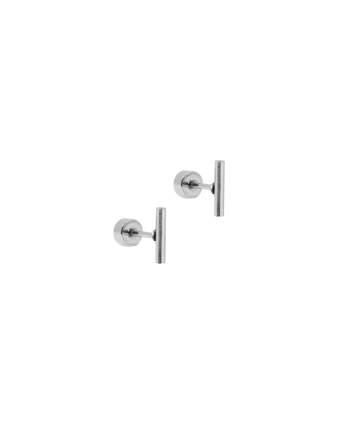 Screwback Stud Earrings - Perry Silver - LINNY CO Wholesale