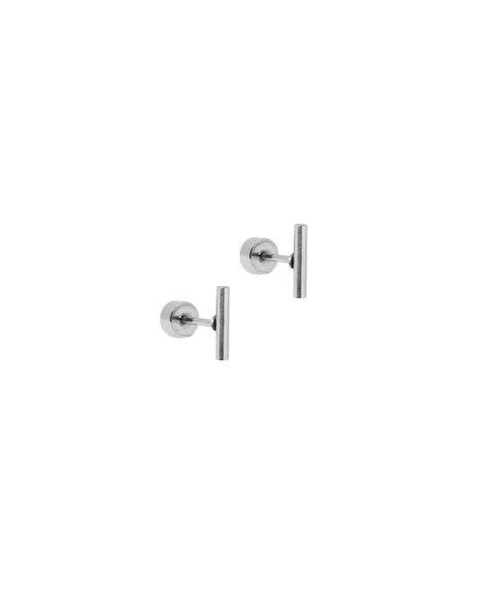 Screwback Stud Earrings - Perry Silver - LINNY CO Wholesale