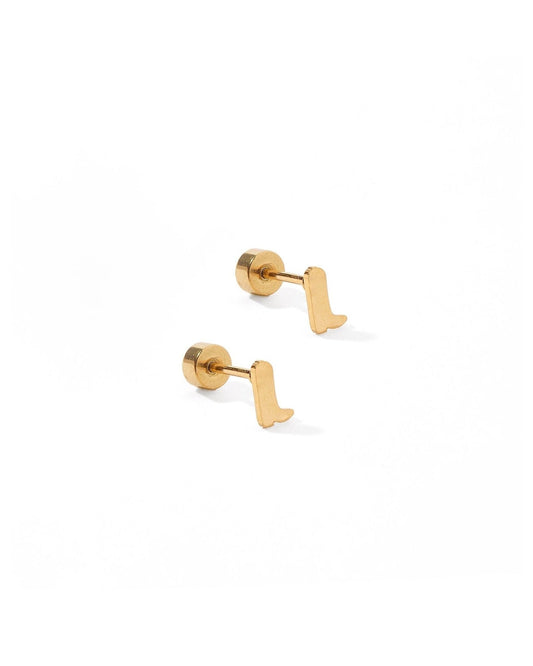 Screwback Stud Earrings - Petite Cowgirl Boot - LINNY CO WholesaleStuds