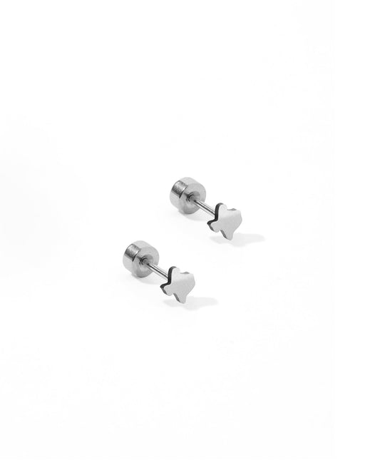 Screwback Stud Earrings - Petite Texas Silver - LINNY CO WholesaleStuds