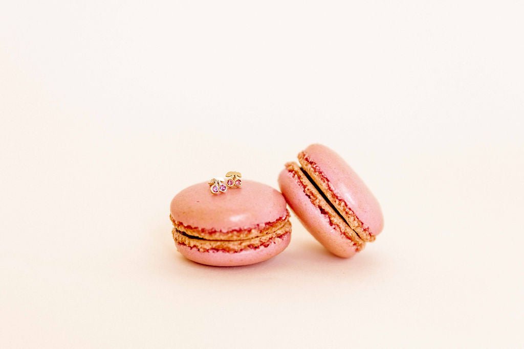Screwback Stud Earrings - Pink Cherry - LINNY CO WholesaleStuds