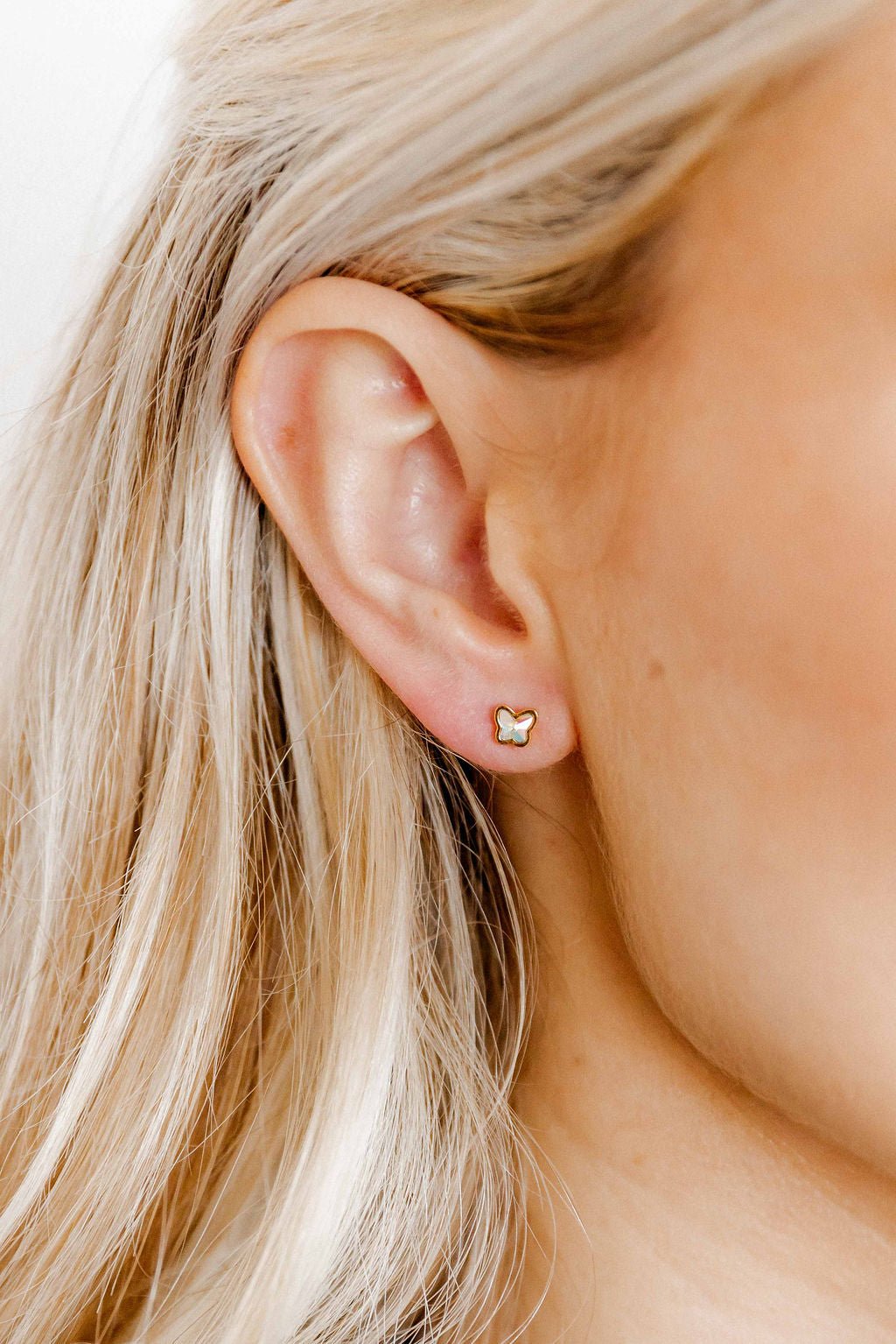 Screwback Stud Earrings - Polly Butterfly - LINNY CO WholesaleStuds