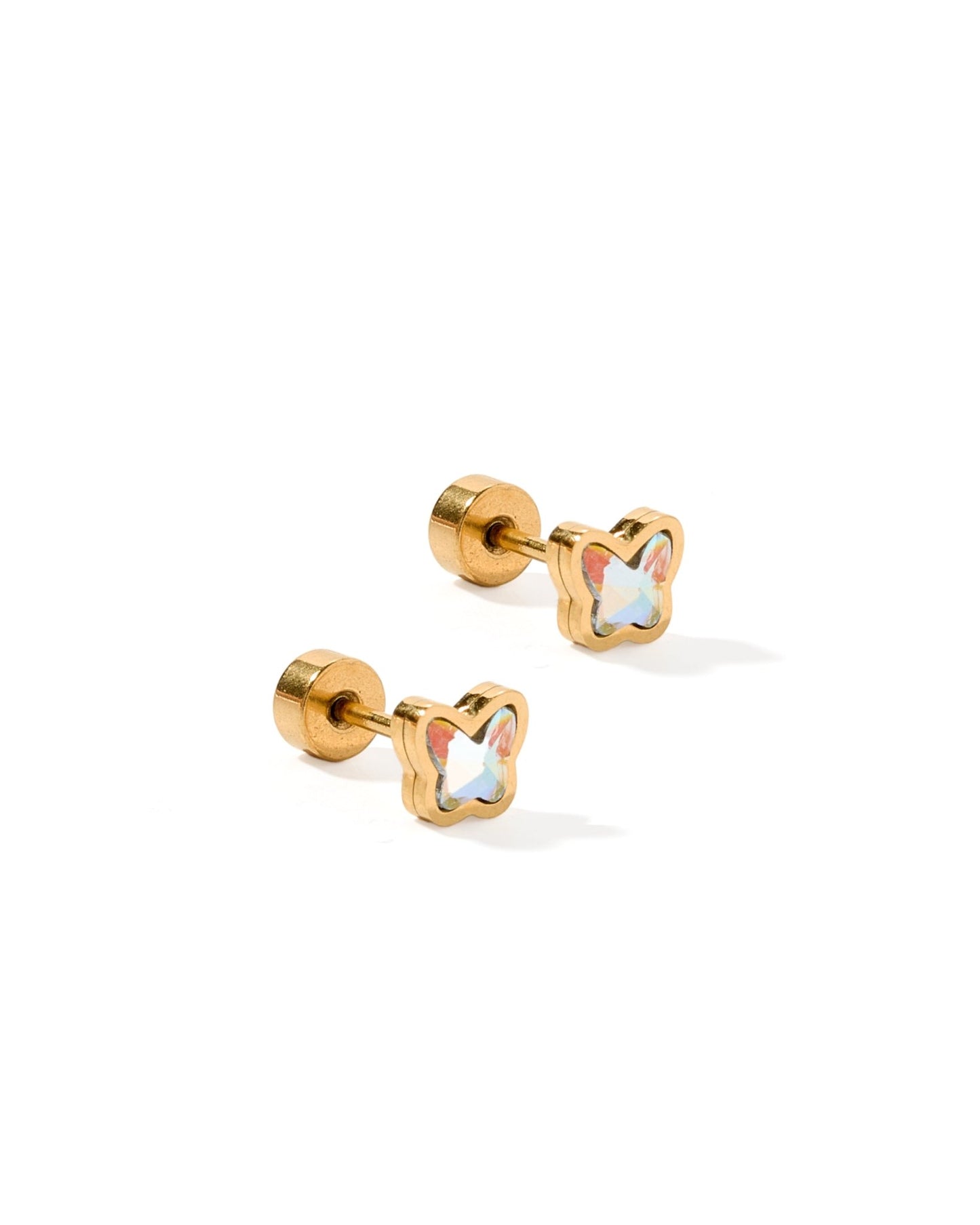 Screwback Stud Earrings - Polly Butterfly - LINNY CO WholesaleStuds