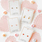 Screwback Stud Earrings - Polly Heart - LINNY CO WholesaleStuds