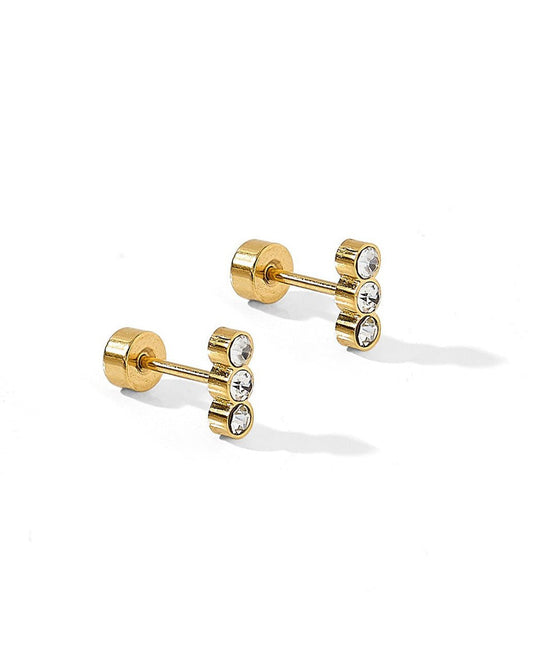 Screwback Stud Earrings - Poppy - LINNY CO WholesaleStuds
