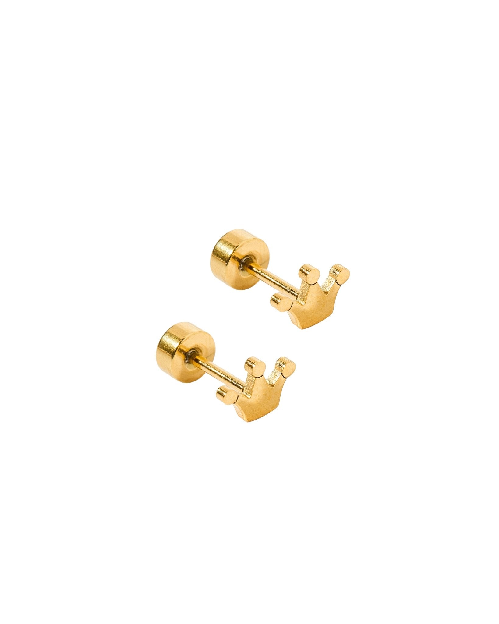 Screwback Stud Earrings - Princess Gold - LINNY CO WholesaleStuds