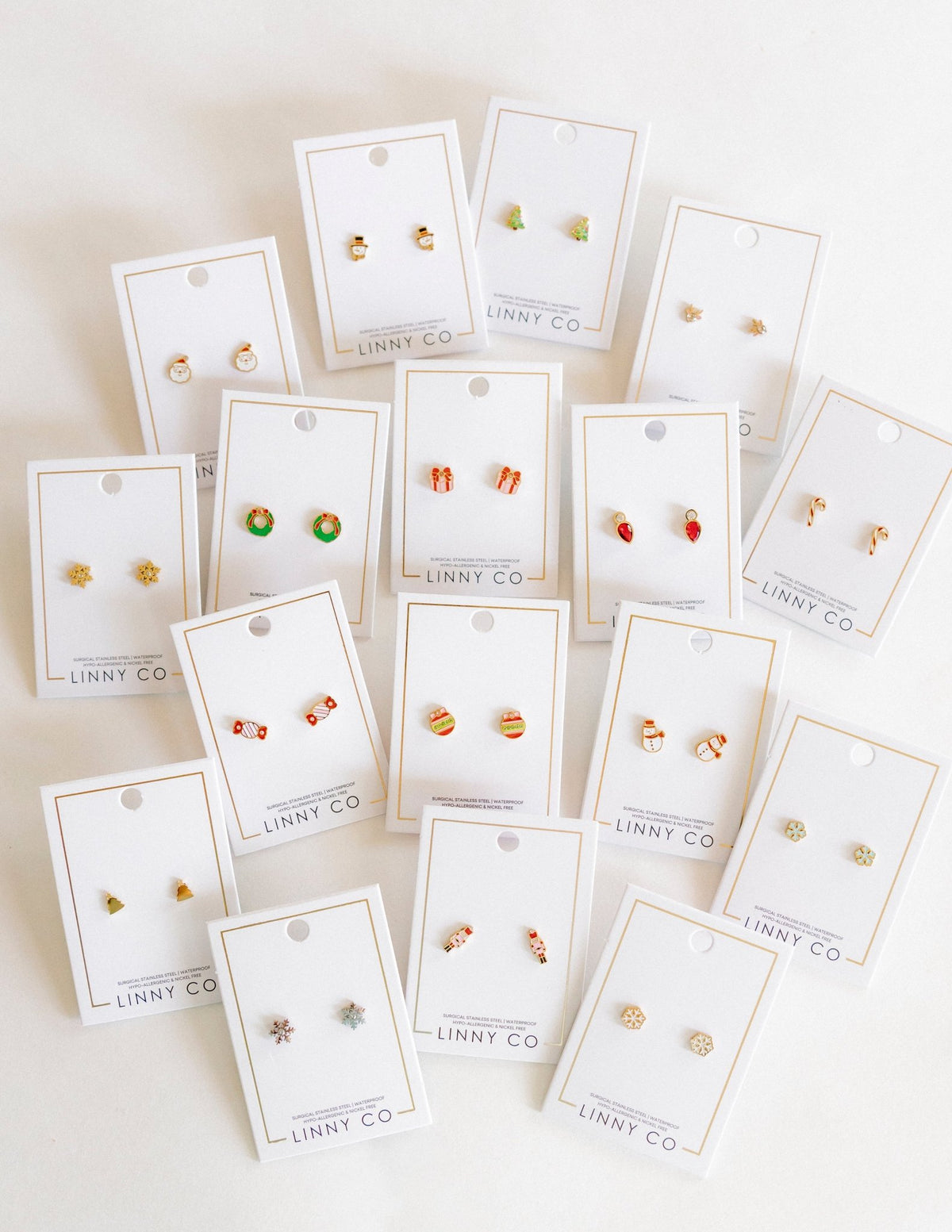 Screwback Stud Earrings - Reindeer - LINNY CO WholesaleStuds