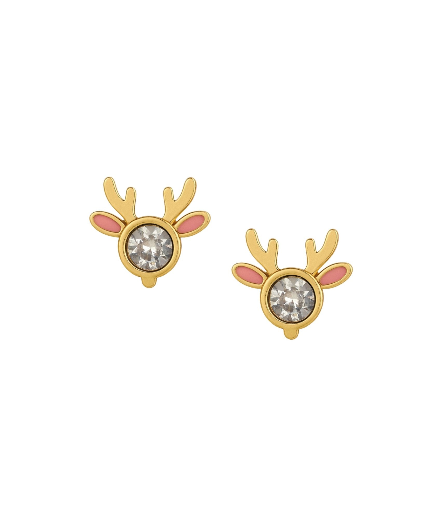 Screwback Stud Earrings - Reindeer - LINNY CO WholesaleStuds