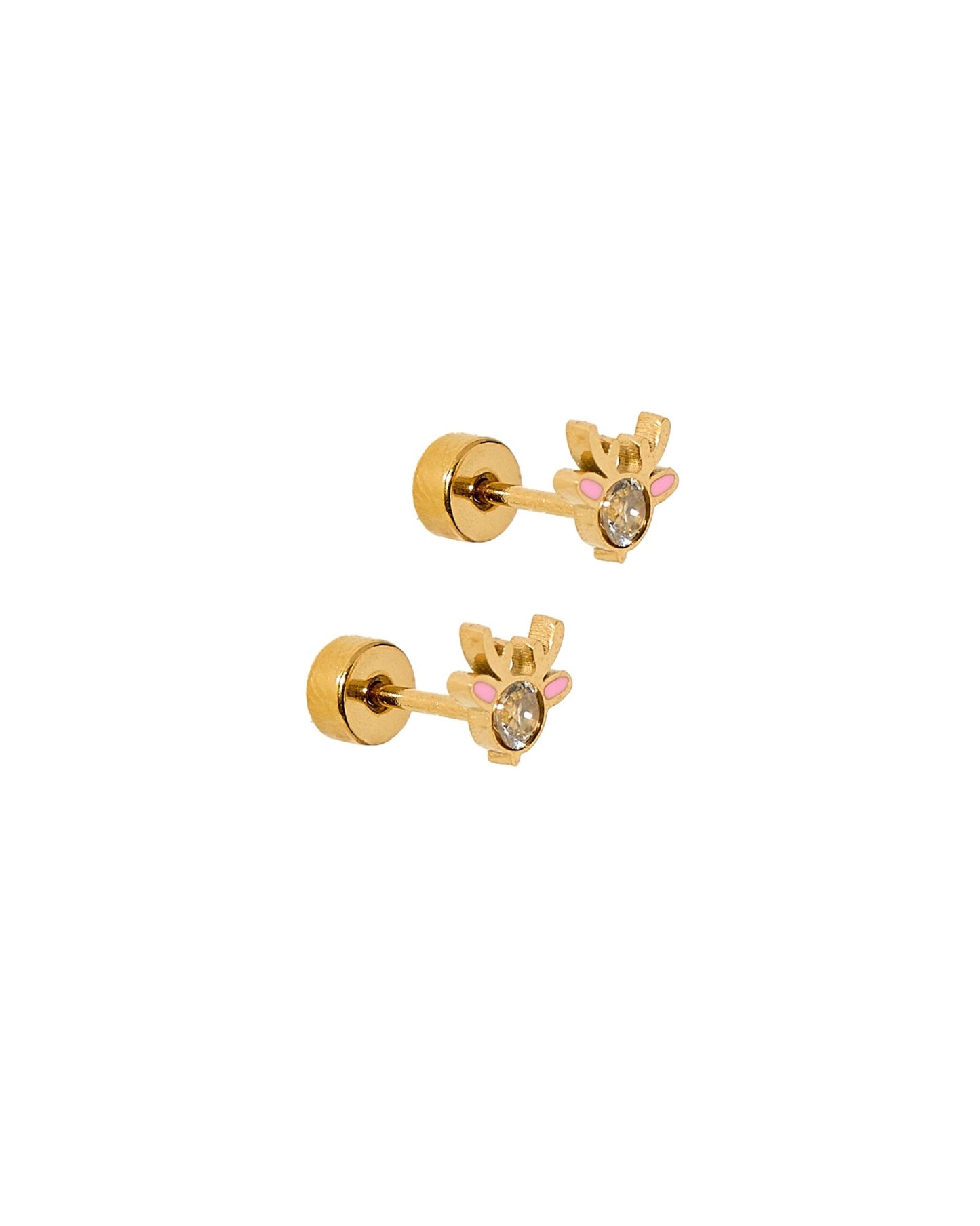Screwback Stud Earrings - Reindeer - LINNY CO WholesaleStuds
