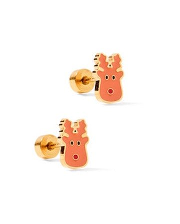 Screwback Stud Earrings - Reindeer - LINNY CO WholesaleStuds
