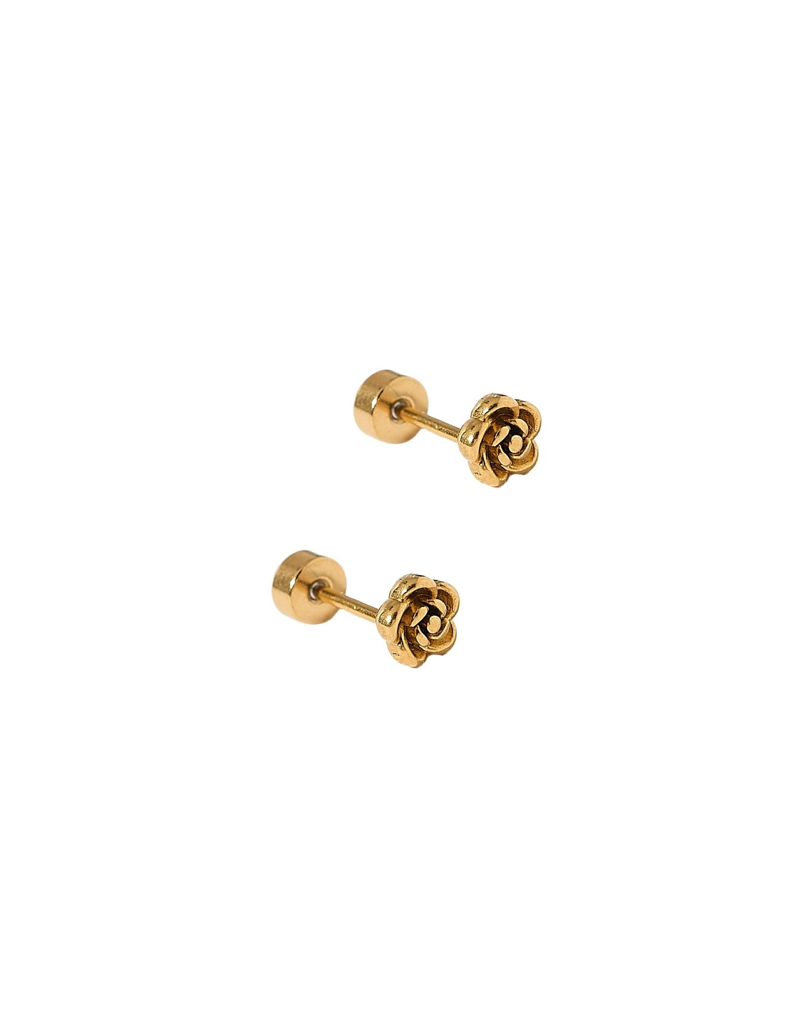 Screwback Stud Earrings - Rose Gold - LINNY CO WholesaleStuds