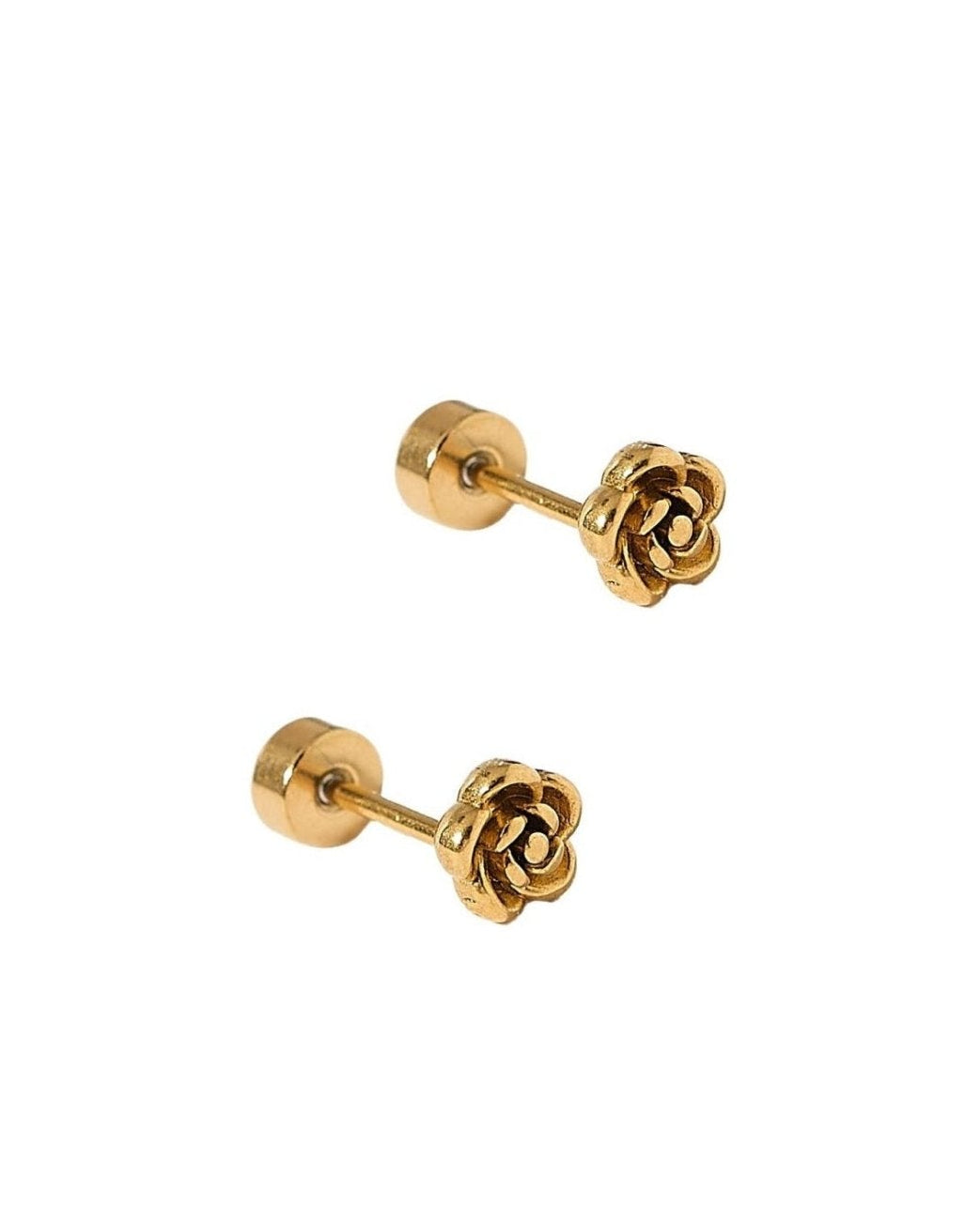 Screwback Stud Earrings - Rose Gold - LINNY CO WholesaleStuds
