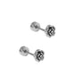 Screwback Stud Earrings - Rose Silver - LINNY CO WholesaleStuds