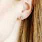 Screwback Stud Earrings - Rose Silver - LINNY CO WholesaleStuds