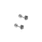 Screwback Stud Earrings - Rose Silver - LINNY CO WholesaleStuds