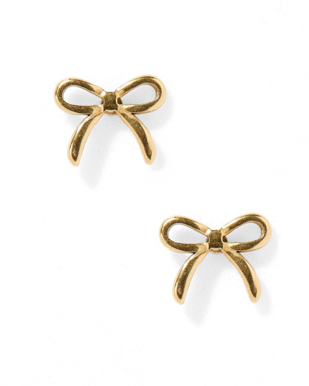 Screwback Stud Earrings - Sadie Bow Gold - LINNY CO WholesaleStuds