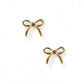 Screwback Stud Earrings - Sadie Bow Gold - LINNY CO WholesaleStuds