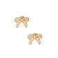 Screwback Stud Earrings - Sadie Bow Light Pink - LINNY CO WholesaleStuds