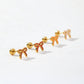 Screwback Stud Earrings - Sadie Bow Orange - LINNY CO WholesaleStuds
