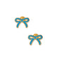 Screwback Stud Earrings - Sadie Bow True Blue - LINNY CO WholesaleStuds
