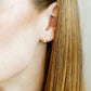 Screwback Stud Earrings - Sadie Bow White - LINNY CO WholesaleStuds