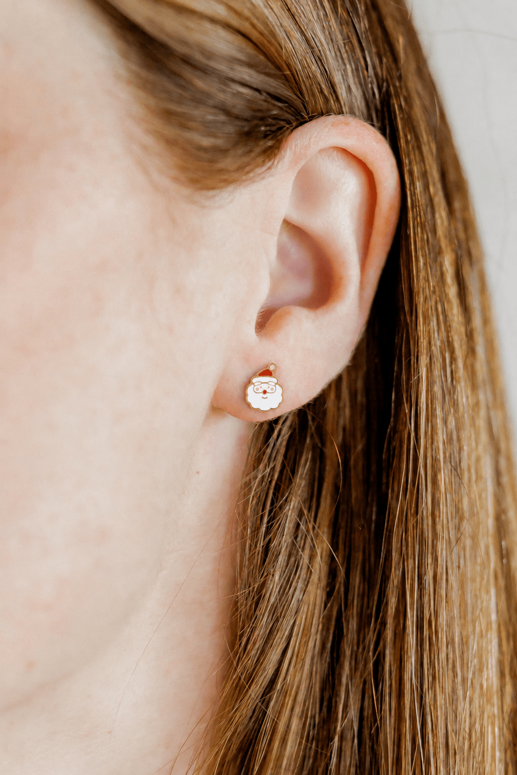 Screwback Stud Earrings - Santa - LINNY CO WholesaleStuds