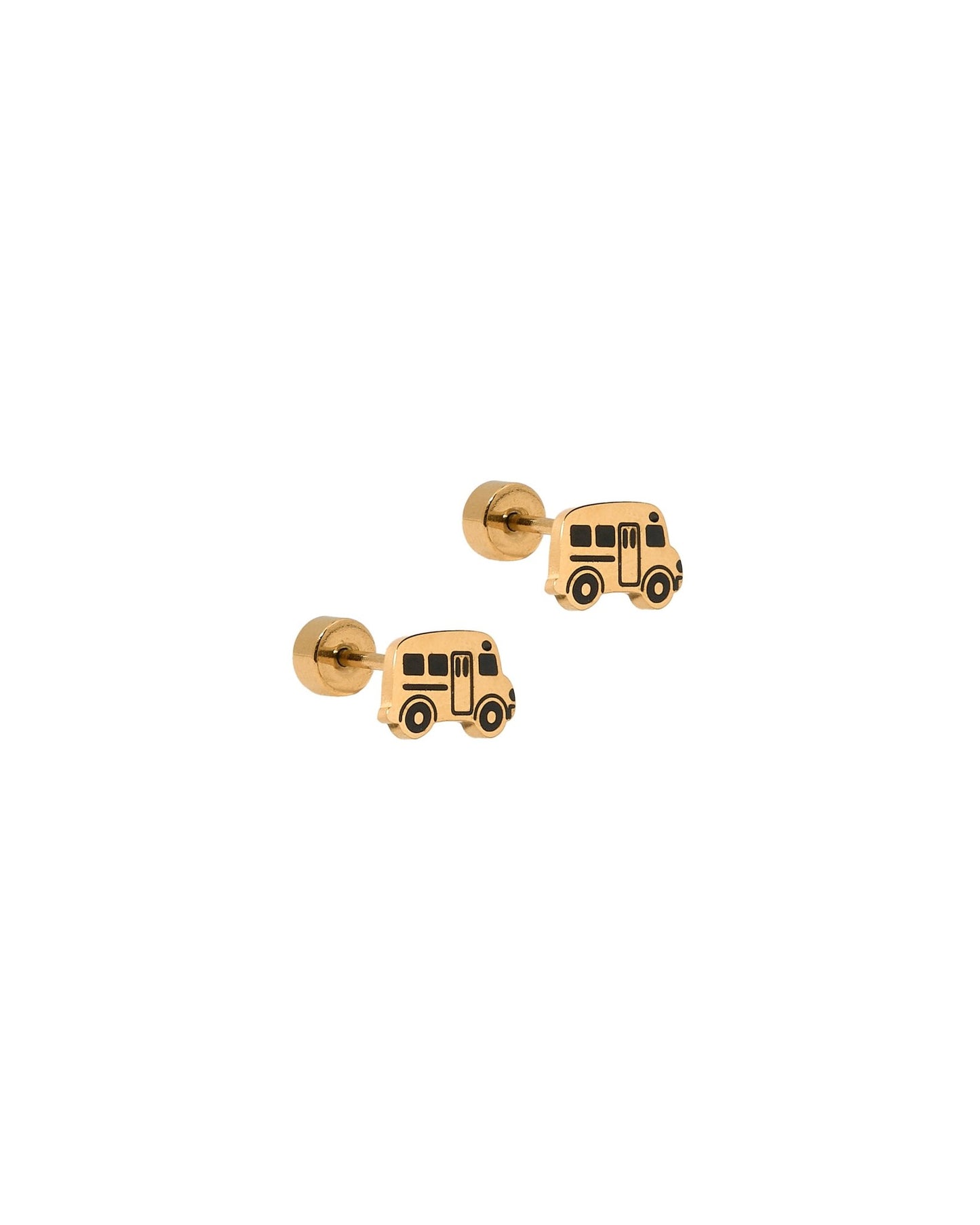 Screwback Stud Earrings - School Bus - LINNY CO WholesaleStuds