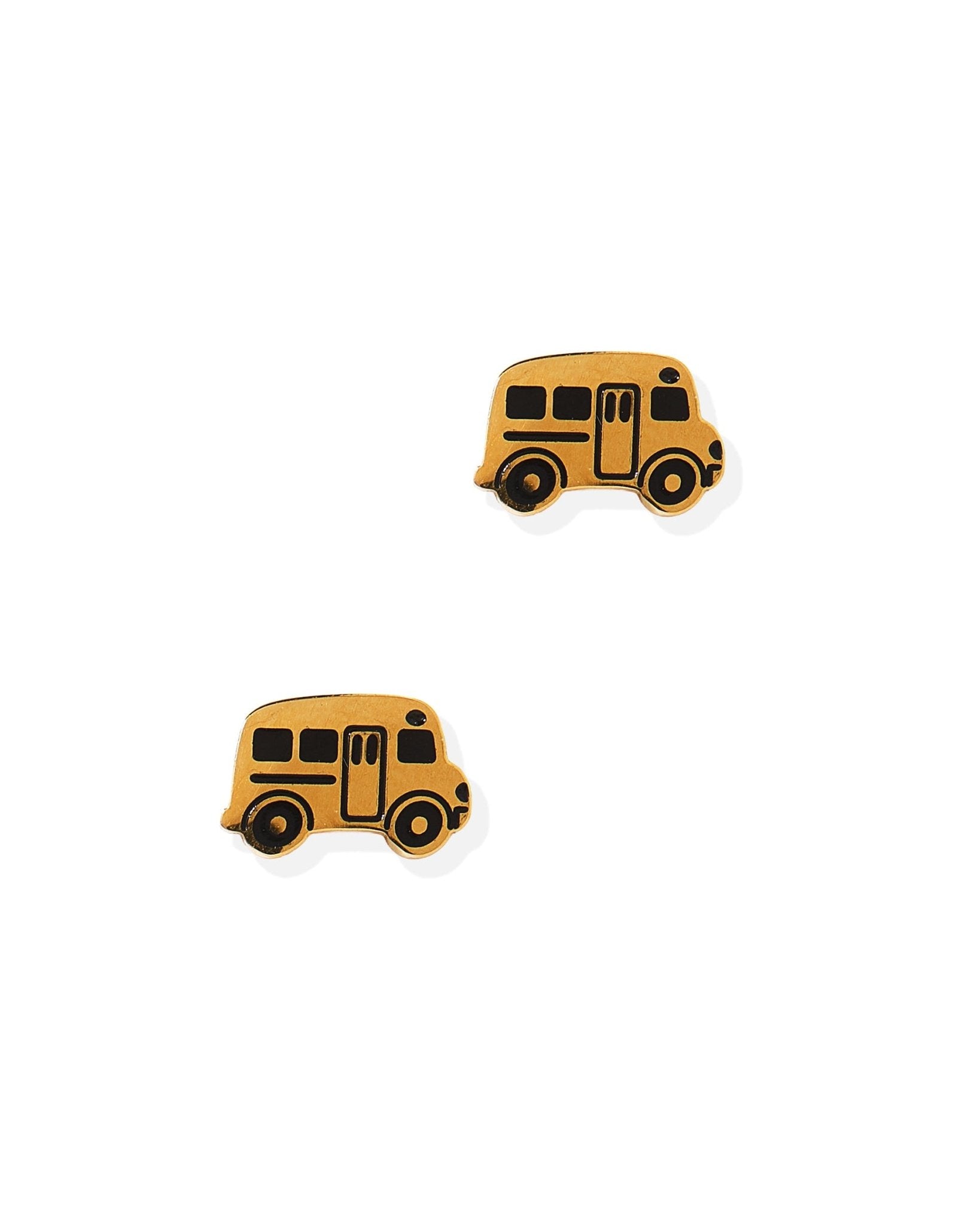 Screwback Stud Earrings - School Bus - LINNY CO WholesaleStuds