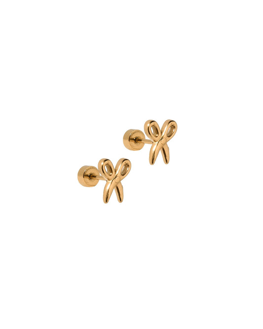 Screwback Stud Earrings - Scissors Gold - LINNY CO WholesaleStuds