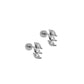 Screwback Stud Earrings - Sierra CZ Silver - LINNY CO WholesaleStuds