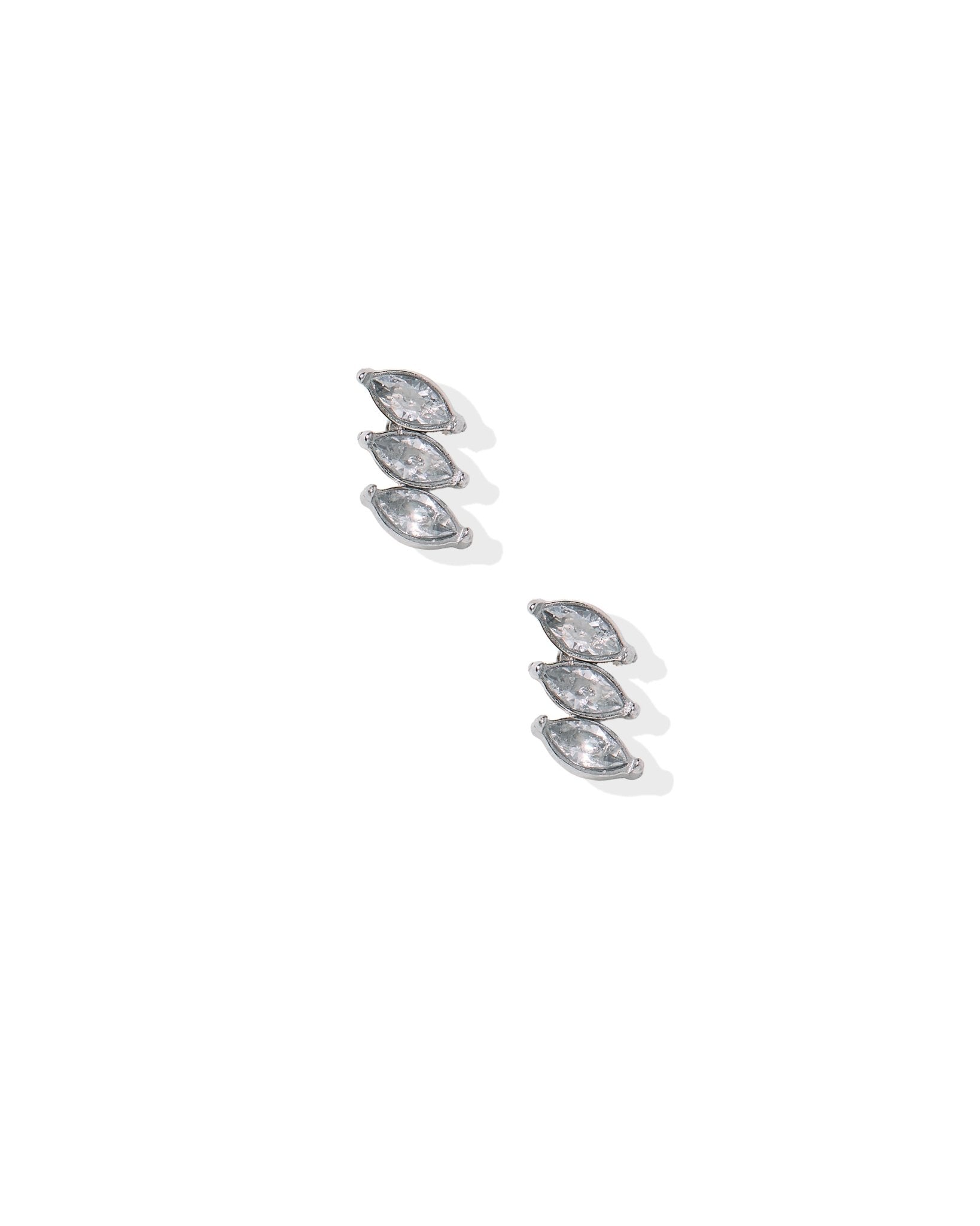 Screwback Stud Earrings - Sierra CZ Silver - LINNY CO WholesaleStuds