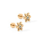 Screwback Stud Earrings - Snowflake Gold - LINNY CO WholesaleStuds