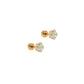 Screwback Stud Earrings - Snowflake Happy Blue - LINNY CO WholesaleStuds