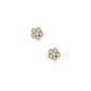 Screwback Stud Earrings - Snowflake Happy Blue - LINNY CO WholesaleStuds