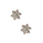 Screwback Stud Earrings - Snowflake Silver - LINNY CO WholesaleStuds