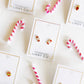 Screwback Stud Earrings - Snowflake White - LINNY CO WholesaleStuds