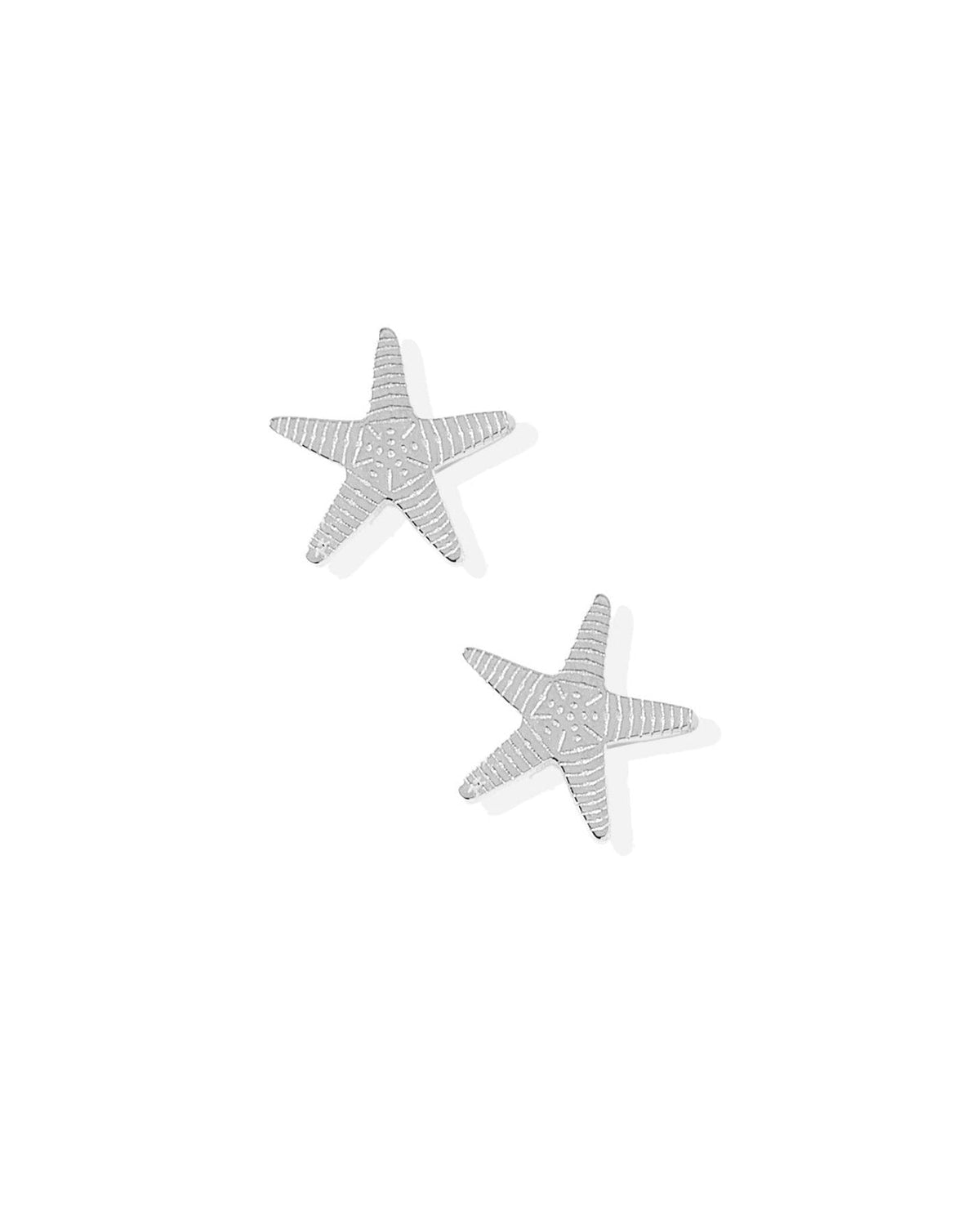 Screwback Stud Earrings - Starfish Silver - LINNY CO WholesaleStuds