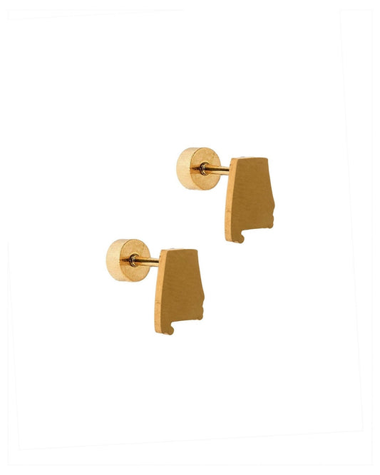 Screwback Stud Earrings - State of Alabama - LINNY CO WholesaleStuds