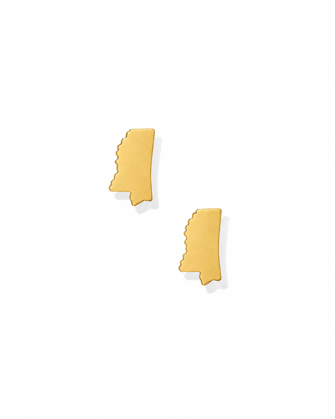 Screwback Stud Earrings - State of Mississippi Gold - LINNY CO WholesaleStuds