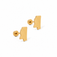 Screwback Stud Earrings - State of Mississippi Gold - LINNY CO WholesaleStuds