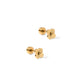 Screwback Stud Earrings - Sweet Clover Gold - LINNY CO WholesaleStuds