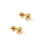 Screwback Stud Earrings - Sweet Clover Gold - LINNY CO WholesaleStuds
