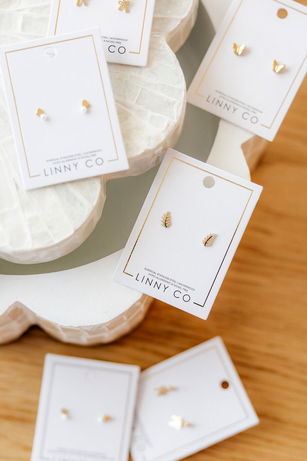 Screwback Stud Earrings - Sylvie - LINNY CO WholesaleStuds