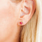 Screwback Stud Earrings - Tara Hot Pink - LINNY CO WholesaleStuds