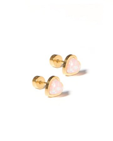 Screwback Stud Earrings - Tara Light Pink - LINNY CO WholesaleStuds