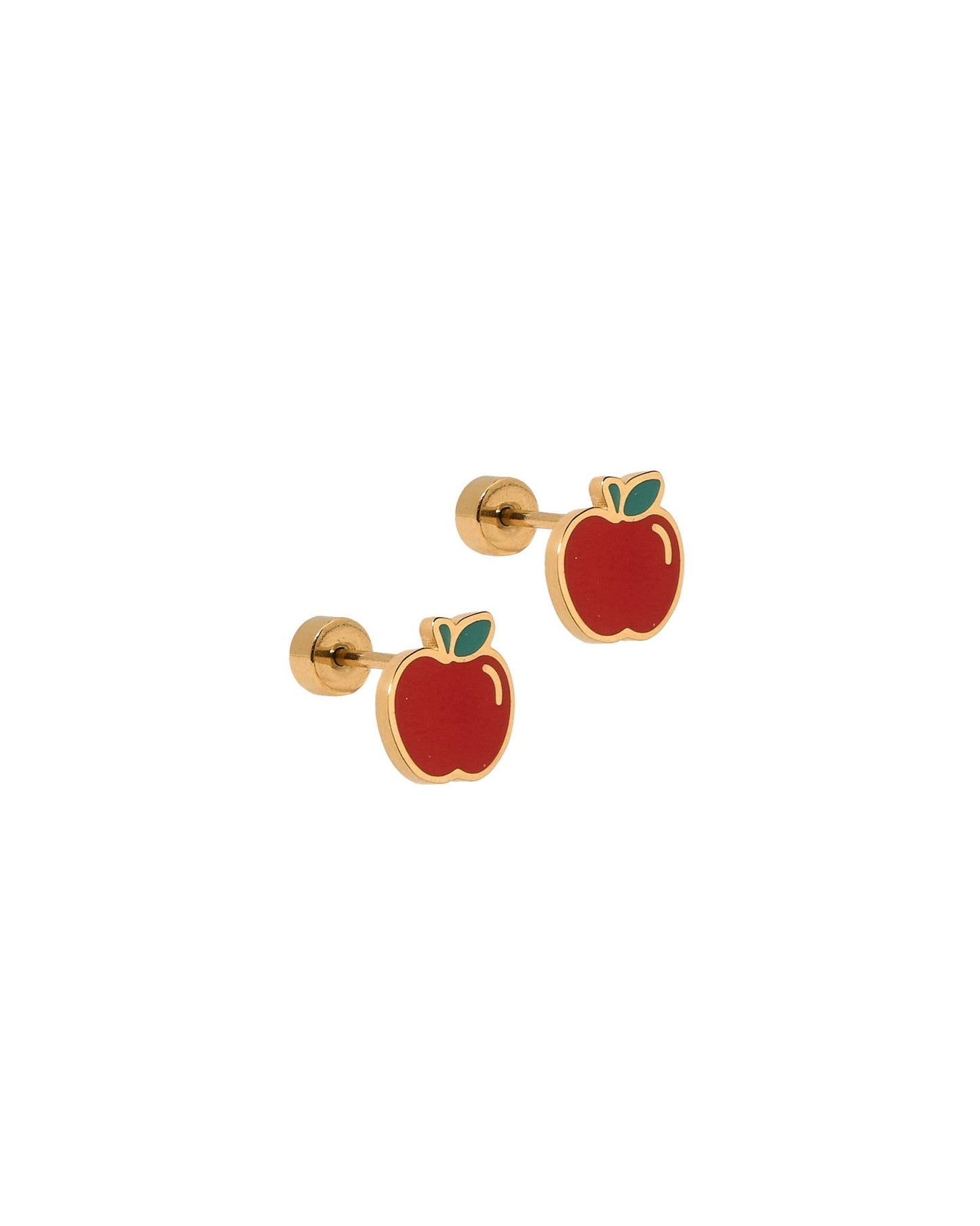 Screwback Stud Earrings - Teacher's Apple - LINNY CO WholesaleStuds